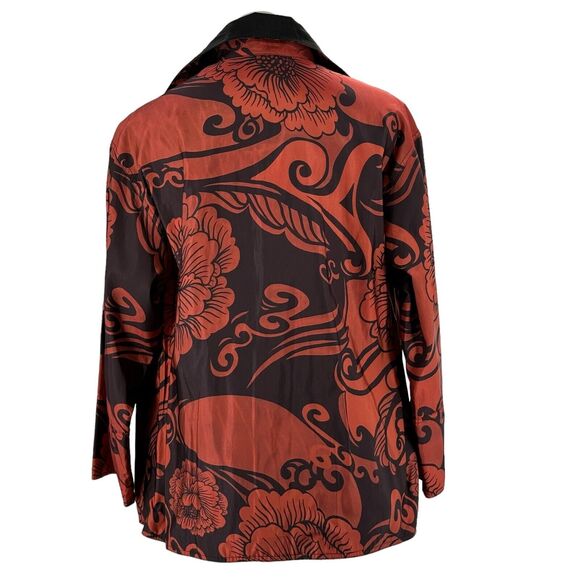 Mycra PAC Now Oversized JACKET Women Reversible Floral Pocket Travel Rain 0P NEW - Picture 5 of 15